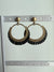 Black Feather Hoops