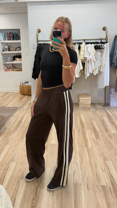 butter soft track pant-espresso