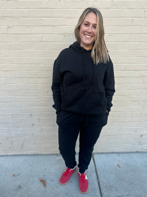 Drop off Joggers-Black