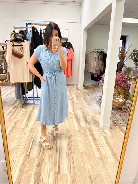 Tencel Midi Dress