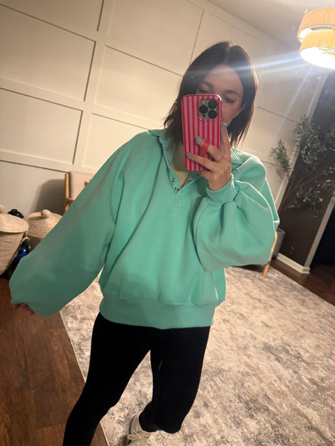 Piper Pullover-Seafoam