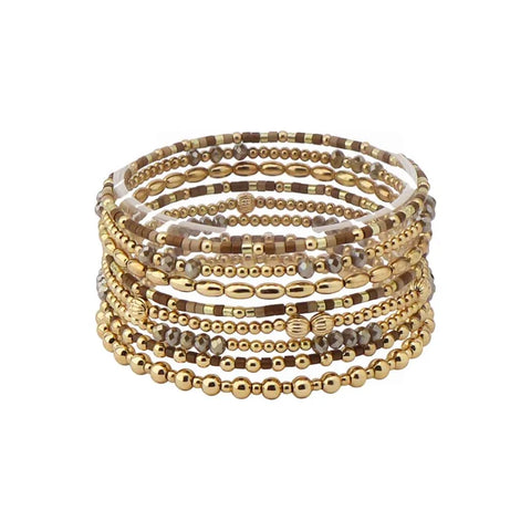 brown seed beed bracelets