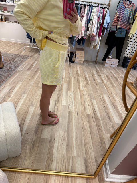Boardwalk Stripe Set-Yellow