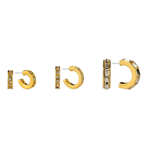 Huggie Crystal Hoops