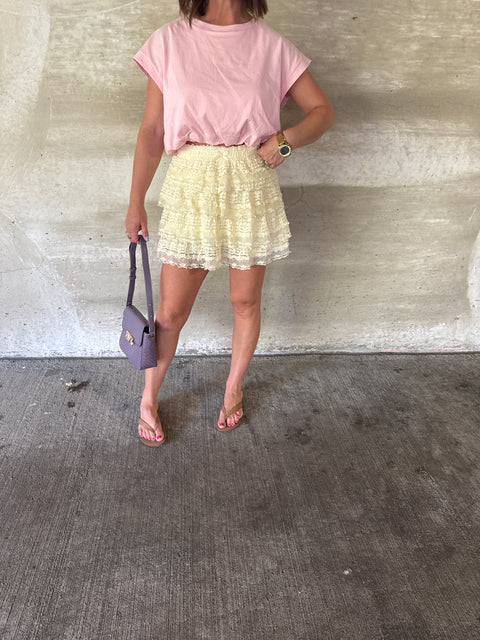 Ruffle Lace Skirt