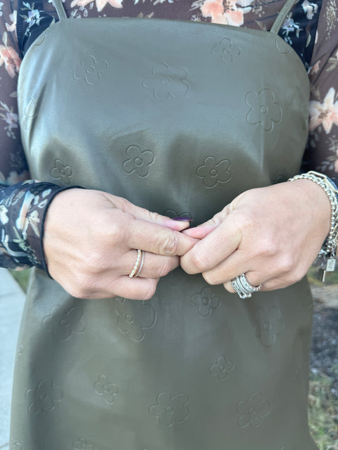 Lost Your Chance Dress-Olive