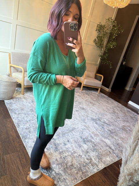 Can't Be Beat Sweater-Green