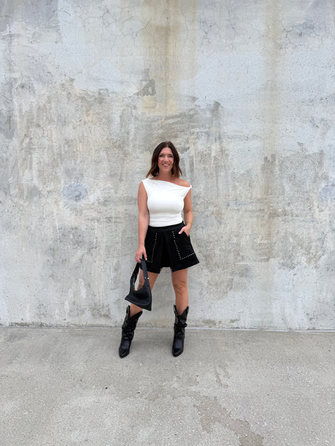 Asymmetrical Top-Ivory