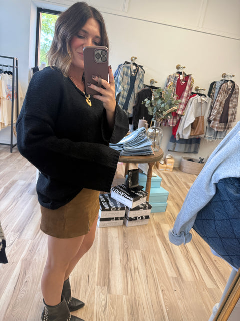 Always Right Sweater-Black