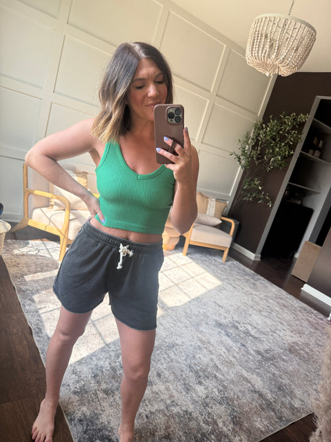 Level Up Tank-Green