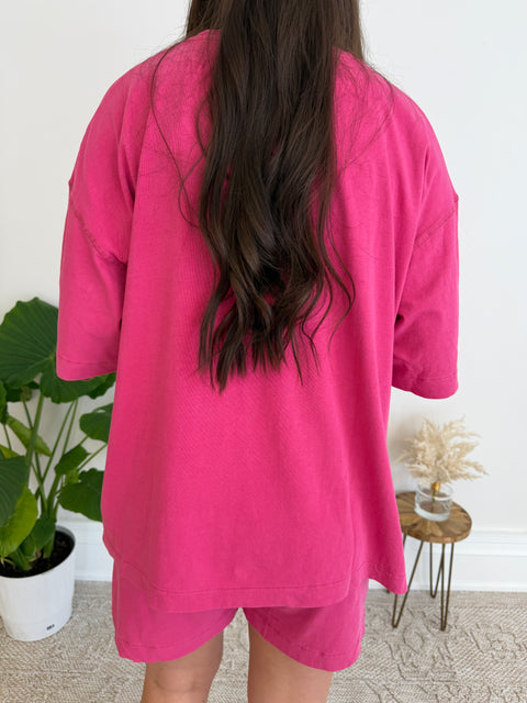 Coastal Drift Set-plum pink