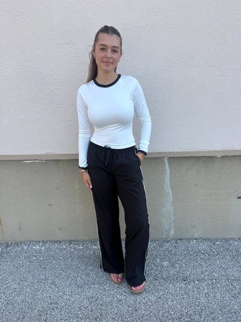 starting line track pants-black