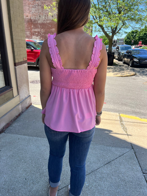 All Fluttered Tank-Bubble Gum