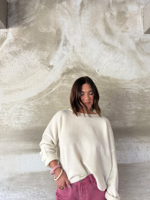 A Moment Sweater-Off White