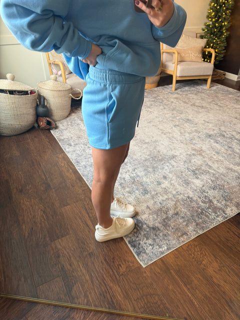 Casual Outing Short- Denim Drift