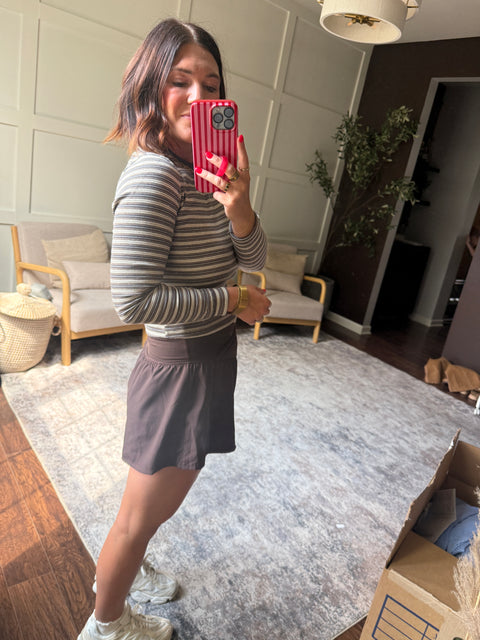Striped Long Sleeve Baby Tee