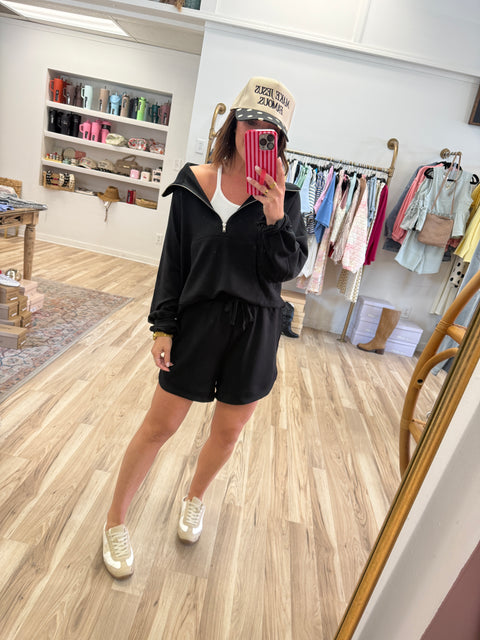 Just Ask Pullover-Black