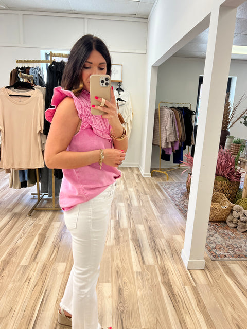 Blue Jean Baby Top - Pink