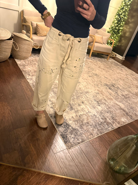 Painted Rope Denim-Cream