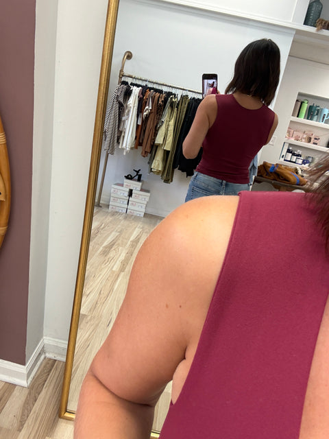 daily wear tank-cabernet