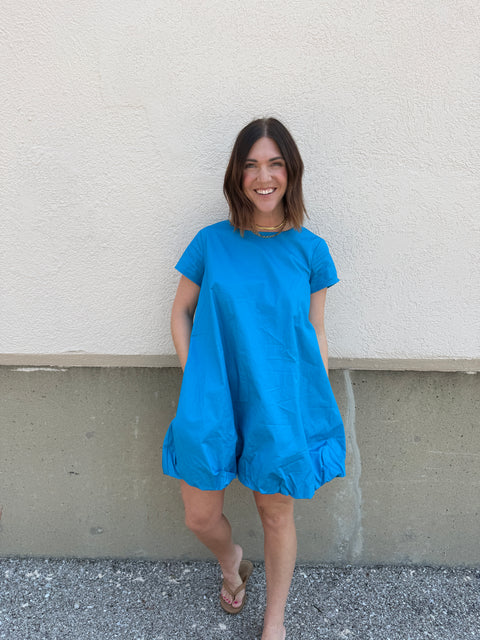 High Spirits Dress-Cobalt