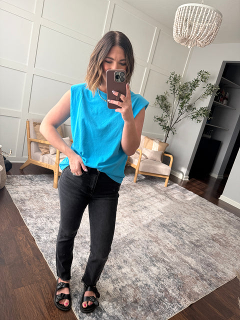 Good Things Top-Aqua