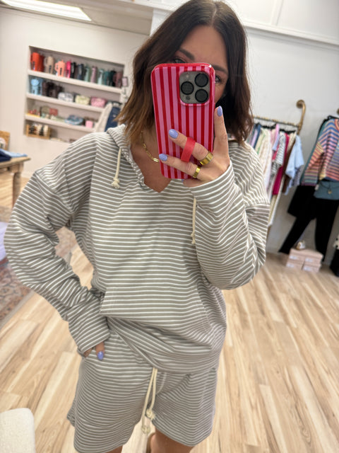 Boardwalk Stripe Set-Taupe