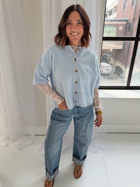 Ever so Classic Cardi-Sky