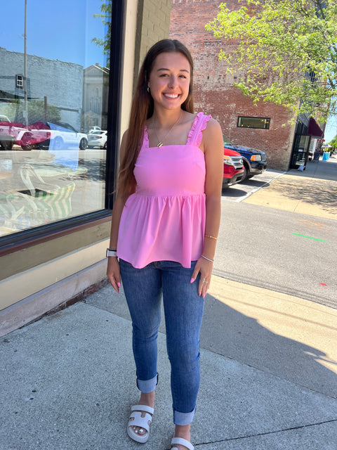 All Fluttered Tank-Bubble Gum