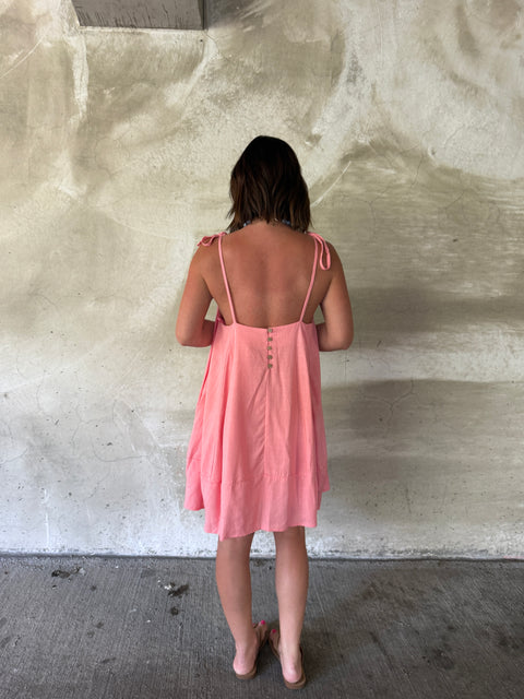 Back Button Dress