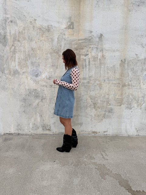 Button Up Denim Dress