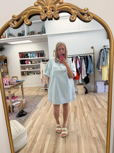 Denim Shirt Dress