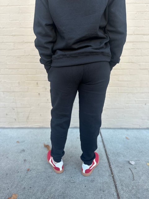 Drop off Joggers-Black
