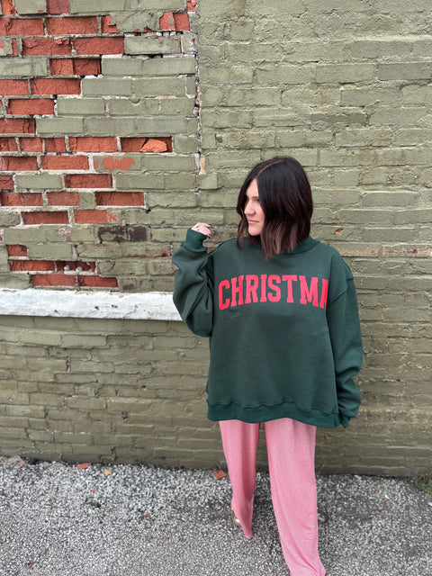 Merry/Christmas Reversible Sweatshirt