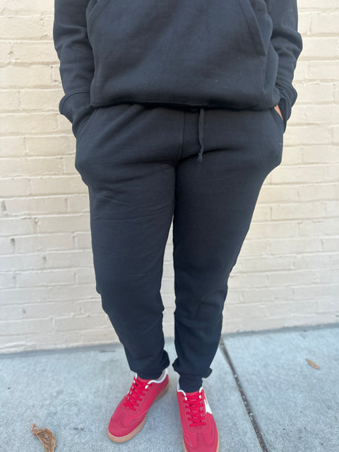 Drop off Joggers-Black