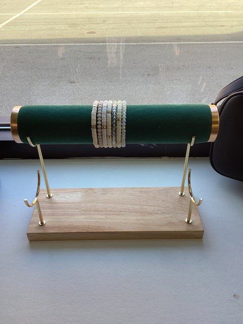 Rubber Disc Stretch Bracelet B-487