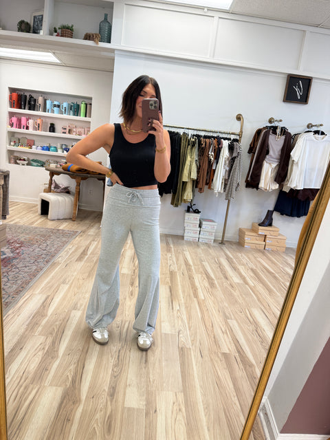 bubbled yoga pants-grey