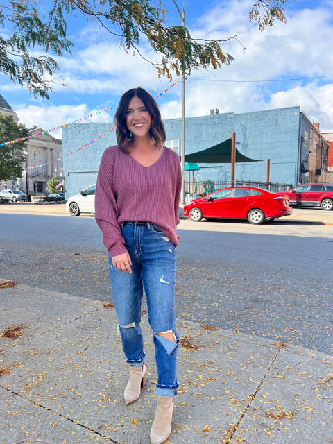 The Move Slow Sweater - Orchid