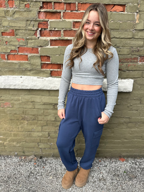 Easy Living Top-Grey