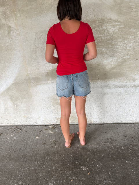 Done Deal Short Sleeve-red