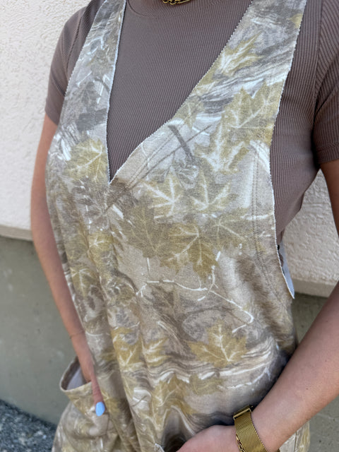 Taupe Camo Jumpsuit