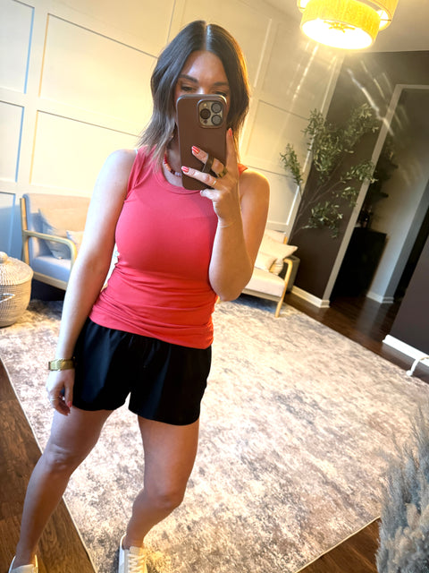 ribbed essential tank-blushed brick