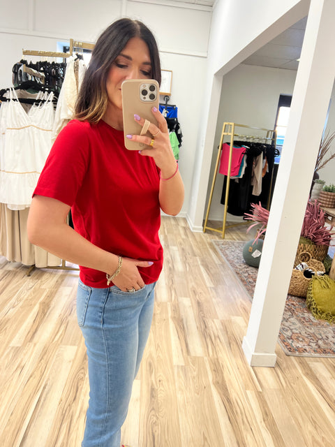 Classic Fit Tee - Cherry