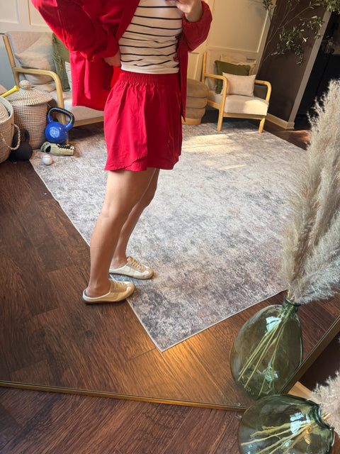 stride flex shorts-cherry