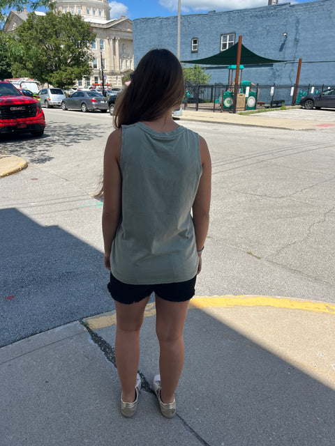 Rock N Roll Tank 1981 -olive