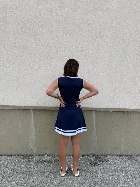 CrossCourt Dress - navy
