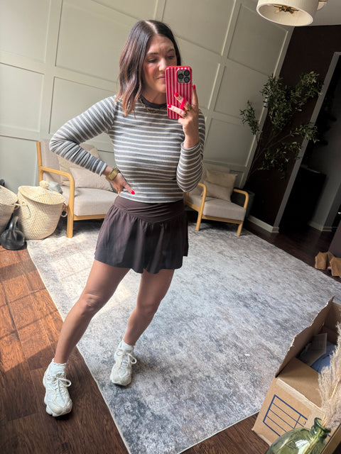 Striped Long Sleeve Baby Tee