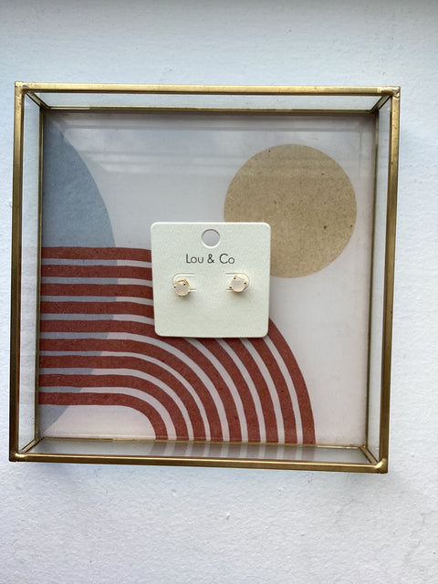 E-1148- Clear Stud Earrings