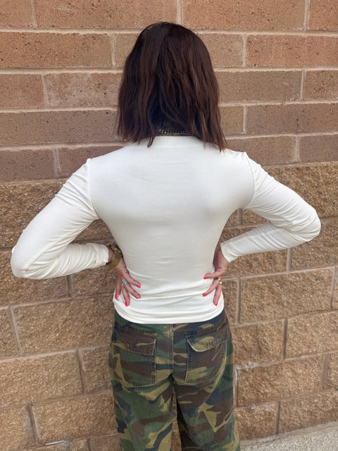 ribbed essential top-vanilla