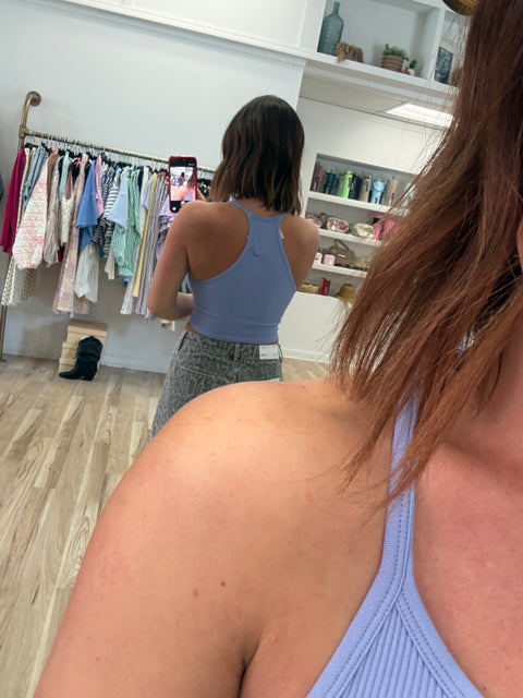 Sideline Bralette-Blue